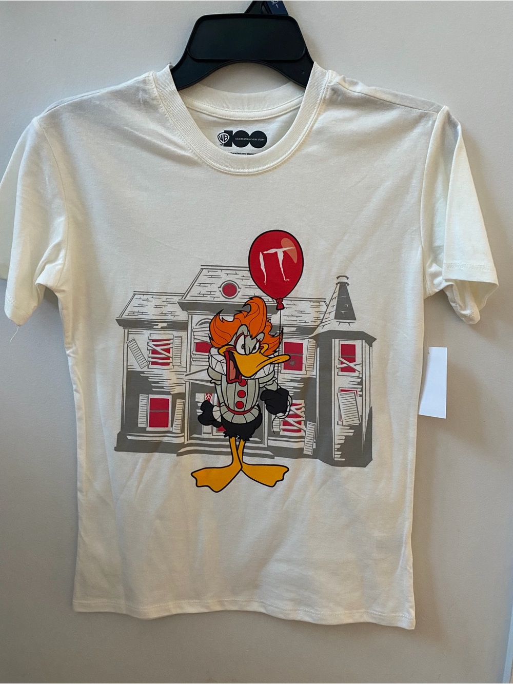 Warner Bros. 100 Daffy Duck Pennywise IT T-Shirt Size XS, S, M or L